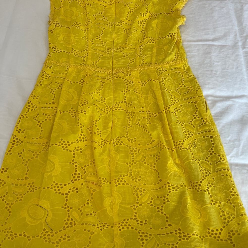 nanette lepore yellow Lace Dress Size 12. - Picture 5 of 7